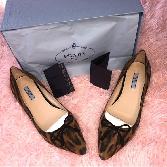 Prada Leopard Print Flats - Picture 2 of 11